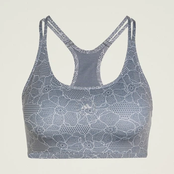 Женское бра adidas by Stella McCartney Running Printed Mini adidas JZ0631 (XS) серый (4068814500969)