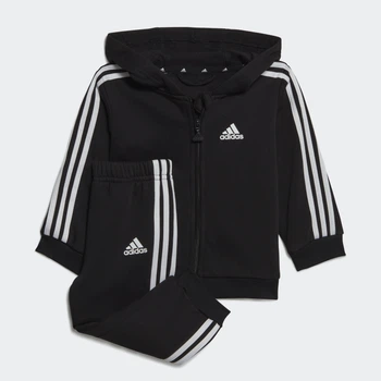 Детский спортивный костюм Essentials Full-Zip adidas HR5866 (62) черный (4066748361588)