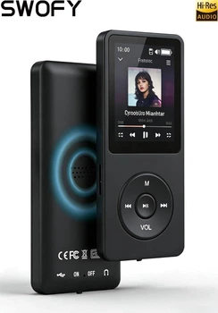 Многофункциональный MP3-плеер SWOFY M200, Bluetooth 5.2, FM, функция возобновления прослушивания с места остановки, внешний динамик + наушники