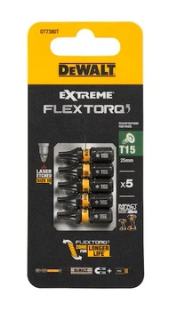 Zestaw bitów DeWalt T15 FLRQ 25 mm 5 szt. DT7380T-QZ