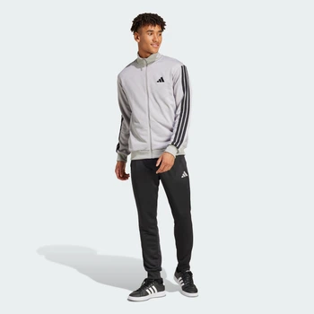 Мужской спортивный костюм Sportswear Basic 3-Stripes French Terry adidas JI8876 (XS) серый (4067901461954)
