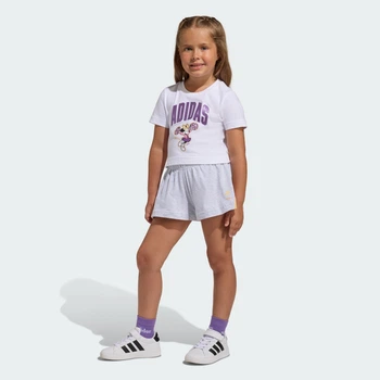 Детский комплект: футболка и шорты ADIDAS DISNEY MINNIE MOUSE adidas JZ3564 (98) белый (4068821269958)