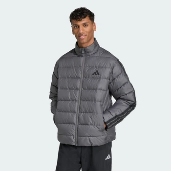 Чоловіча куртка Essentials CLIMAWARM 3-Stripes Synthetic Down adidas JX7770 (S) сірий (4068811621599)