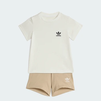 Дитячий комплект: футболка і шорти Kids adidas KE2357 (68) бежевий (4068821034211)