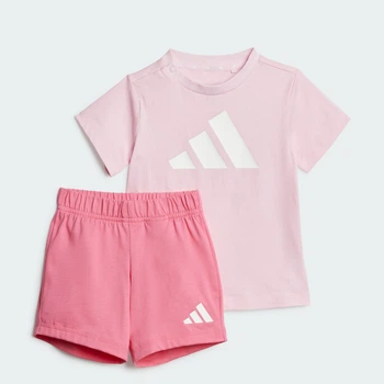 Детский комплект: футболка и шорты Essentials Kids adidas JC9639 (62) розовый (4067905782864)