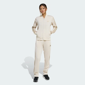 Женский спортивный костюм Essentials 3-Stripes adidas KB8162 (L) бежевый (4068822011631)