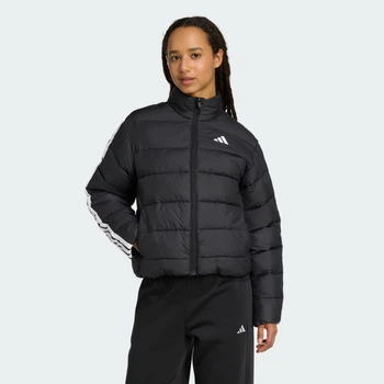 Женская куртка Essentials CLIMAWARM 3-Stripes Synthetic Down adidas JM8421 (XL) черный (4068811705916)