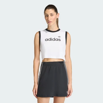 Женская майка LINEAR adidas KC9008 (M) белый (4068821890107)