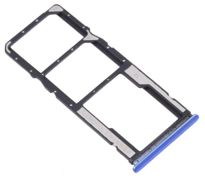 Лоток Sim карты для Xiaomi Redmi 9T оригинал Blue