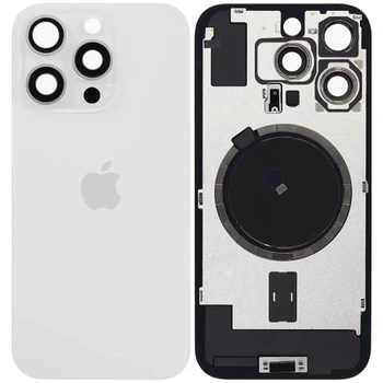 Задня кришка для iPhone 16 Pro MagSafe зі склом камери оригінал Китай White