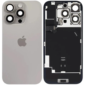 Задня кришка для iPhone 16 Pro MagSafe зі шлейфом оригінал Китай Natural Titanium