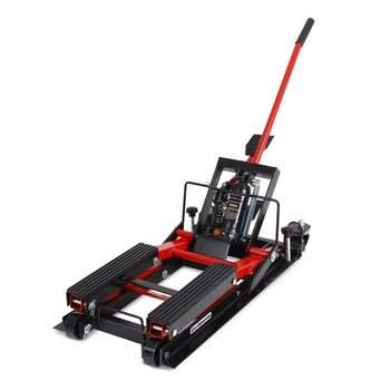 Підйомна платформа ConStands Mid-Lift L для мотоциклів Harley та Chopper до 680 кг червоного кольору.