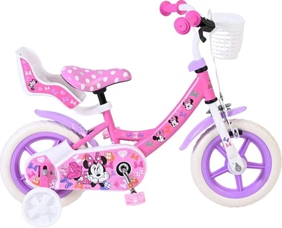 Rower dziecięcy Volare Disney Minnie 12" Beżowy 41261 (8715347412615)