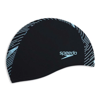 Шапка для плавания Speedo BOOM ULTRA PACE CAP черный, синий Уни OSFM