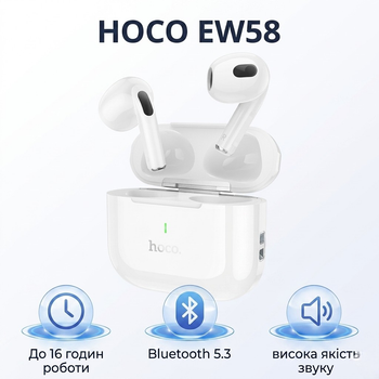 Бездротові сенсорні TWS навушники HOCO EW58 Pods 3