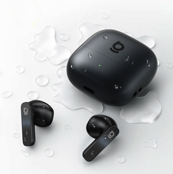 Бездротові TWS навушники Baseus BS1NC Black з активним ANC. Внутрішньоканальні Bluetooth-навушники з підтримкою просторового звуку Bisa