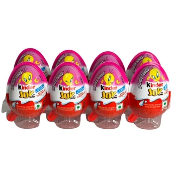 Шоколадне яйце 2026 Kinder Joy із серії "Looney Tunes Tweety" Луні Тюнз Твіті (8 шт х 20 г)