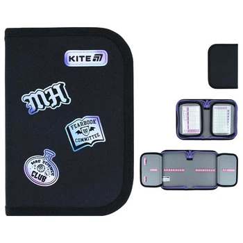 Пенал без наповнення Kite Monster High MH26-622, 1 відділення, 2 відвороти