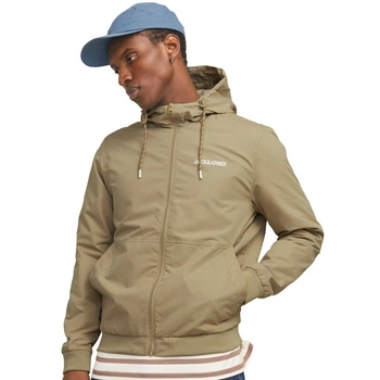 Вітровка JJERUSH HOOD BOMBER NOOS Jack & Jones 12200208-Crockery L Бежевий (5715612860977)