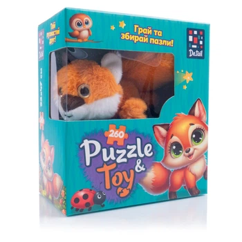 Пазли Лисеня De.tail DT200-12 260 деталей Різнокольоровий shop (4820234767533)