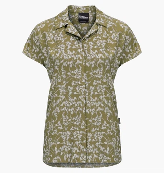 Рубашка Jack Wolfskin Sommerwiese Olive 1404051-8775 XS