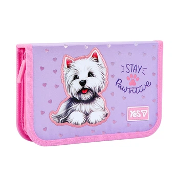 Пенал твердий Yes одинарний без клапана Pawesome HP-02 для дівчини (533723)