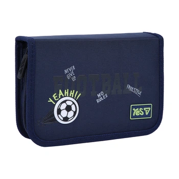 Пенал твердий Yes одинарний з клапаном Football HP-03 для хлопця (533869)