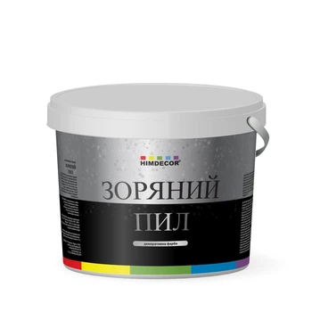 Декоративная краска Himdecor Звездная пыль с эффектом серебряного песка 3 кг