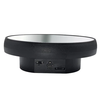 Поворотный стол для съемки 16см черный зеркальный USB/AAA Puluz TBD0606196502