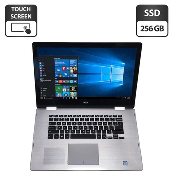 Ноутбук-трансформер Б-клас Dell Inspiron 15 7579 2-in-1 / 15.6" (1920x1080) IPS Touch / Intel Core i5-7200U (2 (4) ядра по 2.5 - 3.1 GHz) / 8 GB DDR3 / 256 GB SSD / Intel HD Graphics 620 / WebCam б/в