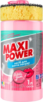 Средство для мытья посуды Maxi Power Бабл Гам 1 л (4823098408505)