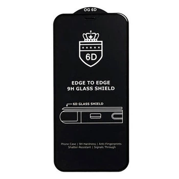 Защитное стекло OPPO Reno 13 FS / Reno 13F / Reno13F 5G, Glass Crown, 6D, Черный - 696557