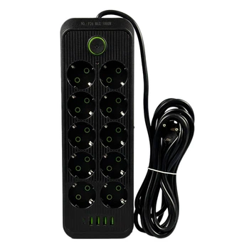 Сетевой удлинитель UA Power F26, 4.0 м., Черный - 703871