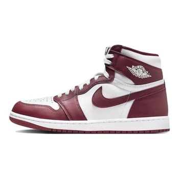 Чоловічі шкіряні кросівки Air Jordan 1 High OG "Team Red" DZ5485-160 червоні з білим Розмір 42.5
