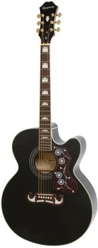 Gitara elektroakustyczna Epiphone J-200EC Studio Solid Top Fishman Sonitone BK Black
