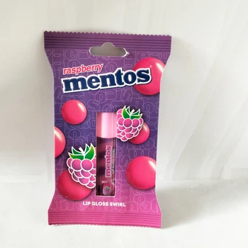 Детский блеск для губ Mentos Lip Balm Raspberry 3.8 мл.