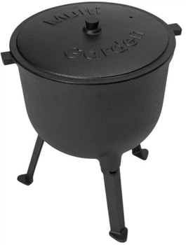 Kociołek żeliwny emaliowany MultiGarden 8 L stojak myśliwski (EVK8L) (5905817009770)
