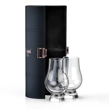 Набор бокалов для виски 2 шт в дорожном футляре 200 мл GLENCAIRN