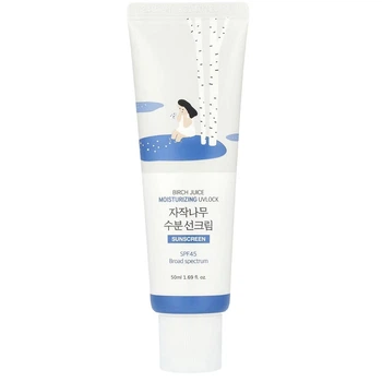 Увлажняющий солнцезащитный крем с березовым соком Round Lab Birch Juice Moisturizing Sunscreen SPF 50+ PA