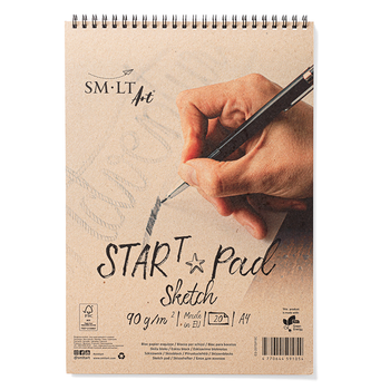 Альбом для эскизов на спирали STAR T А4 90г/м2 20л SM-LT Art