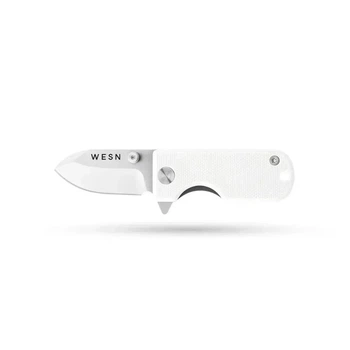 Складной нож WESN MICROBLADE (Титан + Белый G10) 9.5см