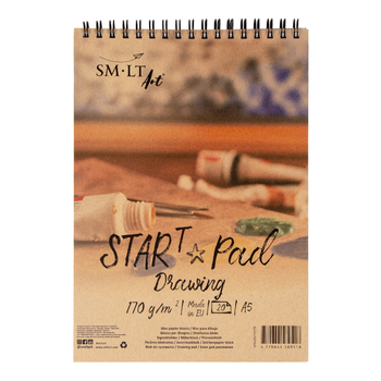 Альбом для рисунка на спирали STAR T, А5, 170г/м2 20л SM-LT Art