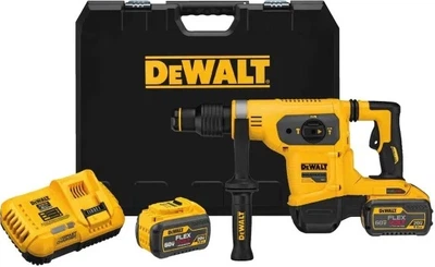 Młot udarowo-obrotowy DeWalt 54V SDS-Max z 2 akumulatorami 9 Ah (DCH481X2-QW)