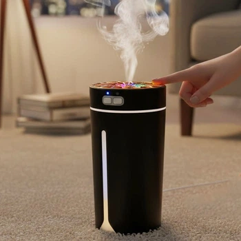 Автомобильный увлажнитель воздуха с RGB подсветкой, от USB