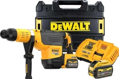 Акумуляторний перфоратор DeWalt FLEXVOLT SDS-Max 54V з 2 акумуляторами 9 Аг (DCH735X2-QW)