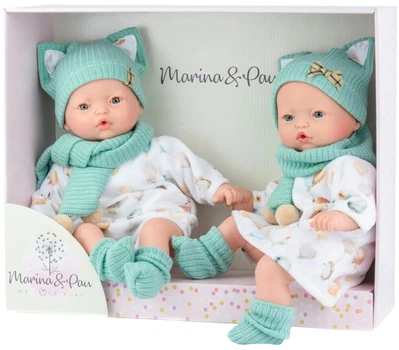 Bobasy hiszpańskie Marina & Pau Pitus Mellizos bliźniaki płaczące 42 cm (MP0579)