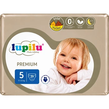 Підгузники дитячі Lupilu Premium розмір 5 (11-23 кг) 39 шт (4335619279391)