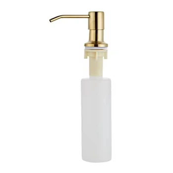 Дозатор для моющего средства врезной в мойку Mixxus DIS-01.SUS Brushed Gold SUS304 300 мл (матовое золото) (MI