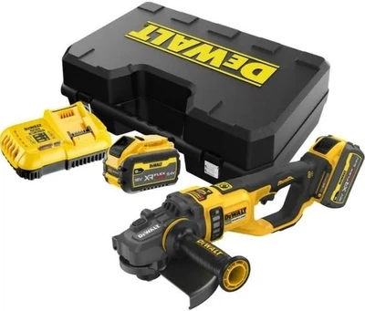 Akumulatorowa szlifierka kątowa DeWalt 54V FlexVolt 230 mm z 2 akumulatorami 9 Ah (DCG460X2-QW)