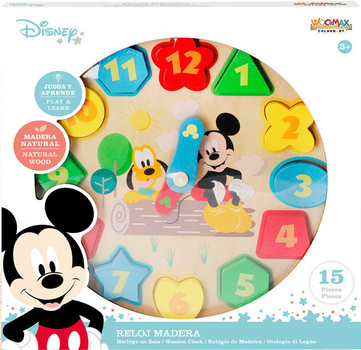 Сортер WOOMAX Disney Baby Дерев'яний годинник (8412842487048)